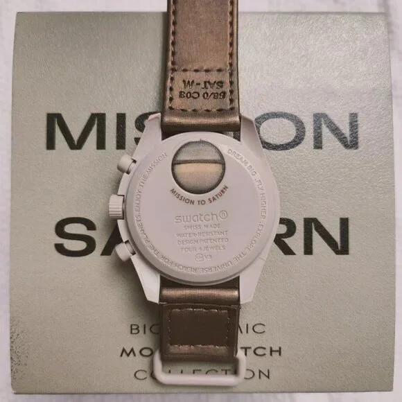 💜NWT💜 Swatch X Omega Moonswatch Mission To Saturn Watch - Picture 4 of 5